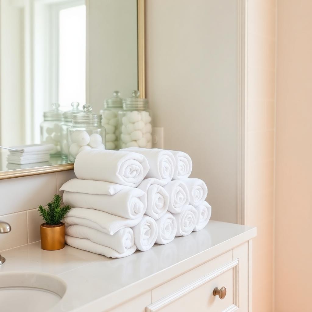 Organized bathroom vanity